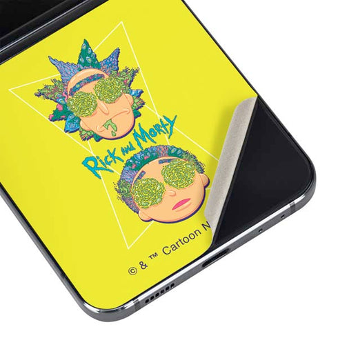 Adult Swim Rick and Morty Rick and Morty Portal Eyes Galaxy Z Flip5 5G Skin
